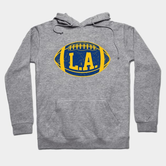 LA Retro Football - White Hoodie by KFig21